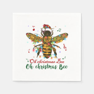 Oh Christmas Bee Oh Christmas Bee Light Napkin