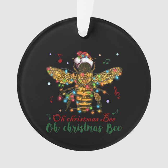 Oh Christmas Bee | Oh Christmas Bee Ornament (Front)