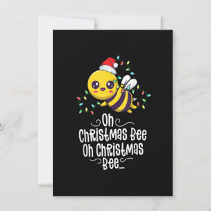 Oh Christmas Bee Xmas Family Holidays Kawaii Mum C Invitation