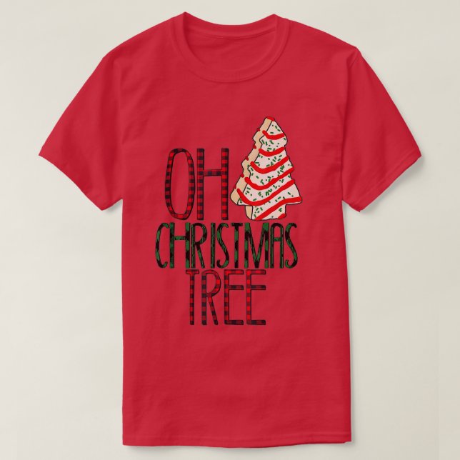 Oh Christmas Cake Tree  T-Shirt (Design Front)