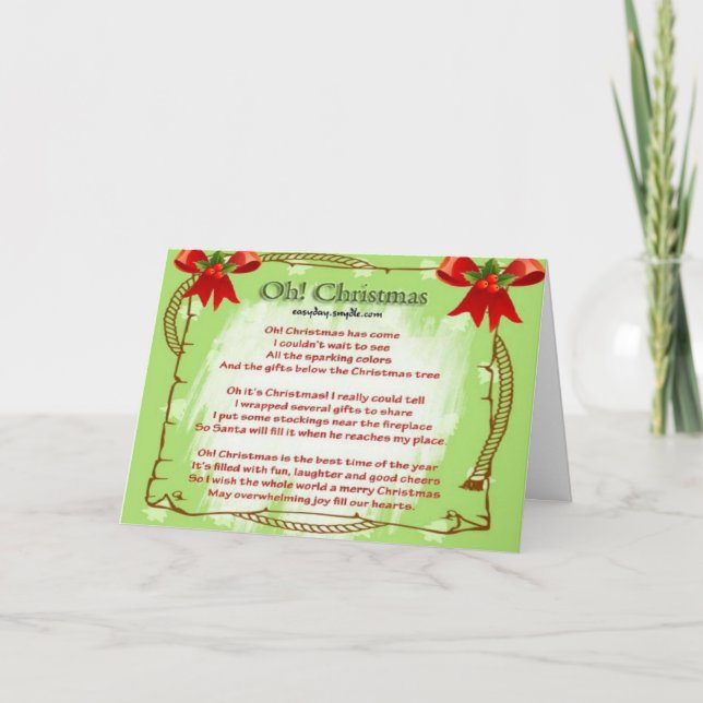 Oh! Christmas Holiday Card (Front)
