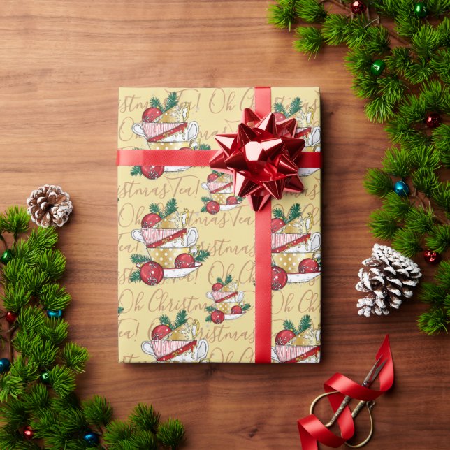 Oh Christmas Tea! Wrapping Paper (Holiday Gift)