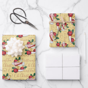 Oh Christmas Tea! Wrapping Paper Sheet