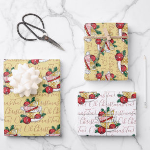 Oh Christmas Tea! Wrapping Paper Sheet