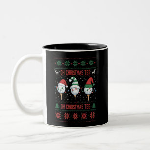 Oh Christmas Tee Ugly Golf Christmas Sweatshirt Two-Tone Coffee Mug