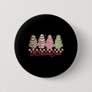 Oh Christmas Tree Cake Groovy Xmas Holiday Family 6 Cm Round Badge