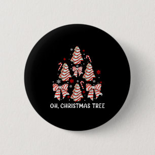 Oh Christmas Tree Cakes Debbie Becky Jen Cake Love 6 Cm Round Badge