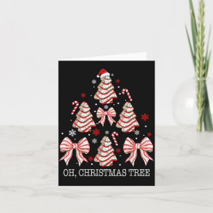 Oh Christmas Tree Cakes Debbie Becky Jen Cake Love Card