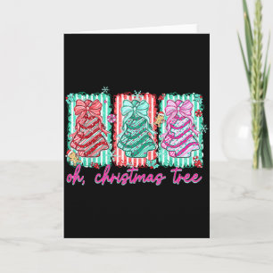 Oh Christmas Tree Cakes Debbie Becky Jen Cake Love Card