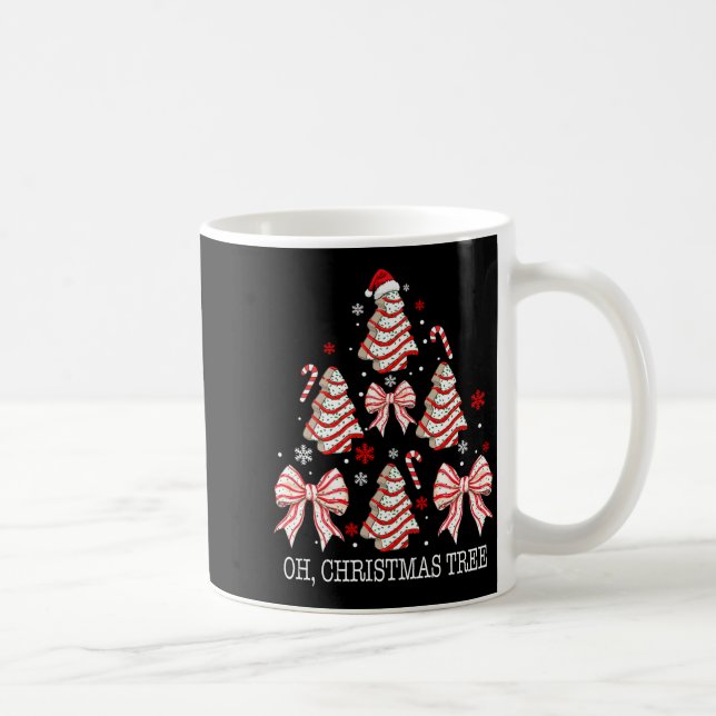 Oh Christmas Tree Cakes Debbie Becky Jen Cake Love Coffee Mug (Right)