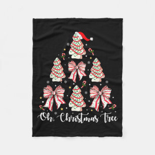 Oh Christmas Tree Cakes Debbie Becky Jen Cake Love Fleece Blanket