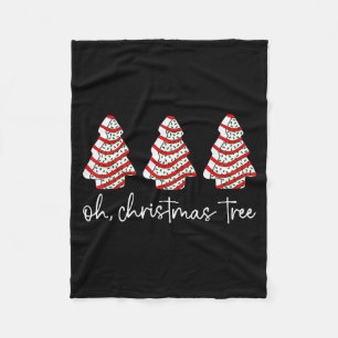 Oh Christmas Tree Cakes Debbie Becky Jen Cake Love Fleece Blanket