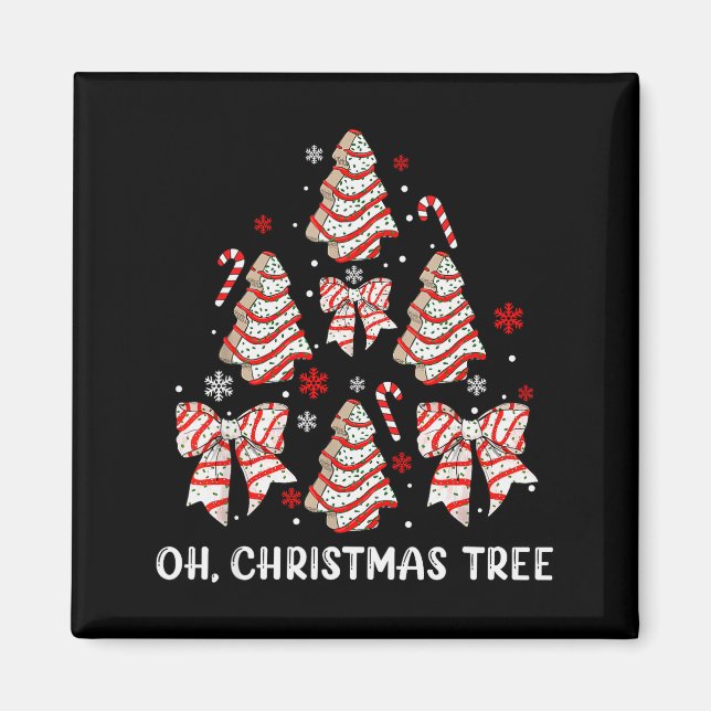 Oh Christmas Tree Cakes Debbie Becky Jen Cake Love Magnet (Front)