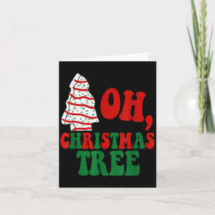 Oh Christmas Tree Cakes Debbie Becky Jen Groovy Re Card