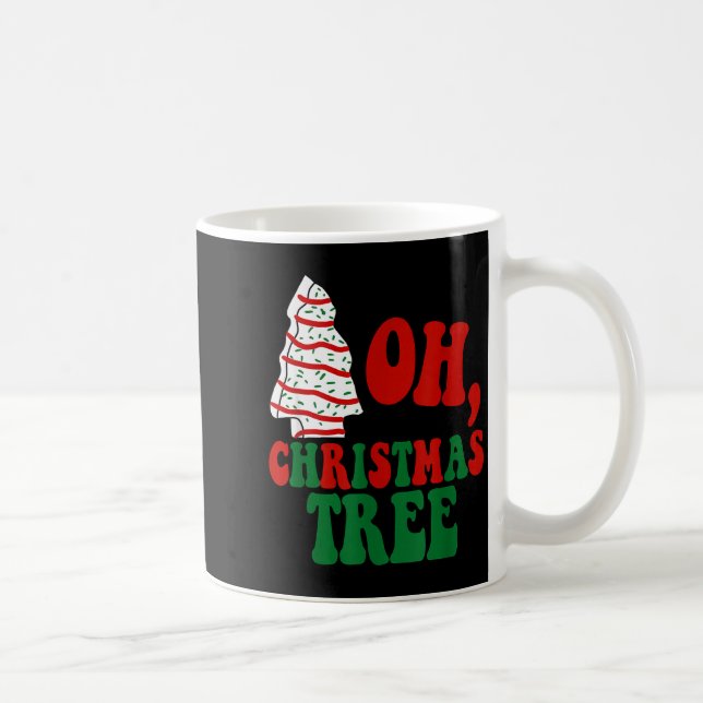 Oh Christmas Tree Cakes Debbie Becky Jen Groovy Re Coffee Mug (Right)