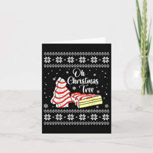 Oh Christmas Tree Cakes Debbie Becky Jen Snack Cak Card
