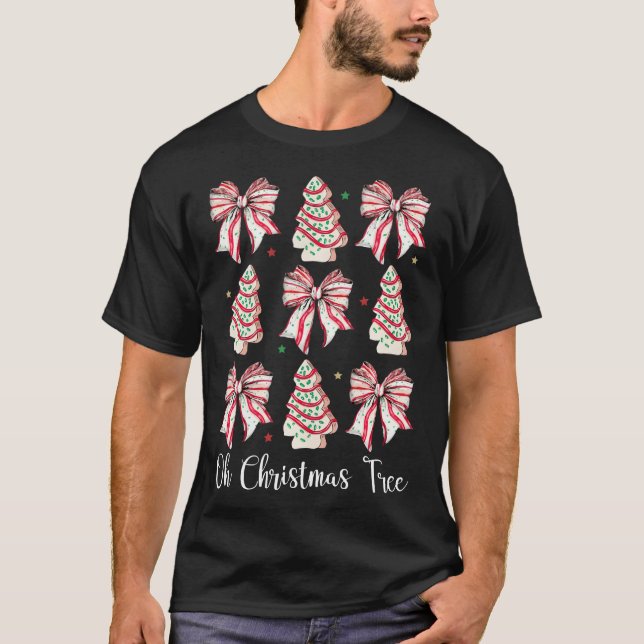 Oh Christmas Tree Cakes Debbie Funny Christmas T-Shirt (Front)