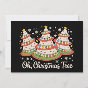 Oh Christmas Tree Cakes Lover Xmas Lights Family Holiday Card