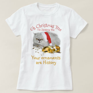Oh Christmas tree Grumpy Kitty Cat T-Shirt