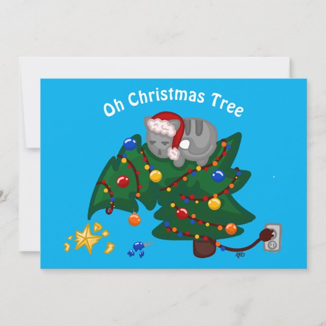 Oh Christmas Tree Holiday Card (Front)