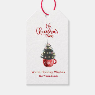Oh Christmas Tree Hot Chocolate Personalised Gift Tags