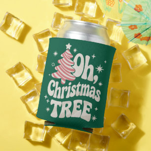Oh Christmas Tree Light Merry Christmas Xmas Can Cooler