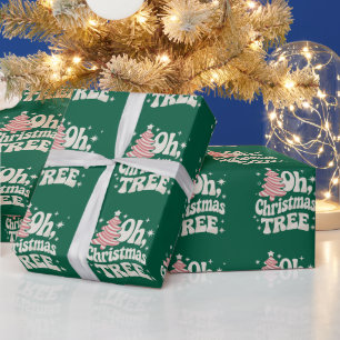 Oh Christmas Tree Light Merry Christmas Xmas Wrapping Paper