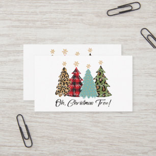 Oh, Christmas Tree!! Merry Christmas Business Card