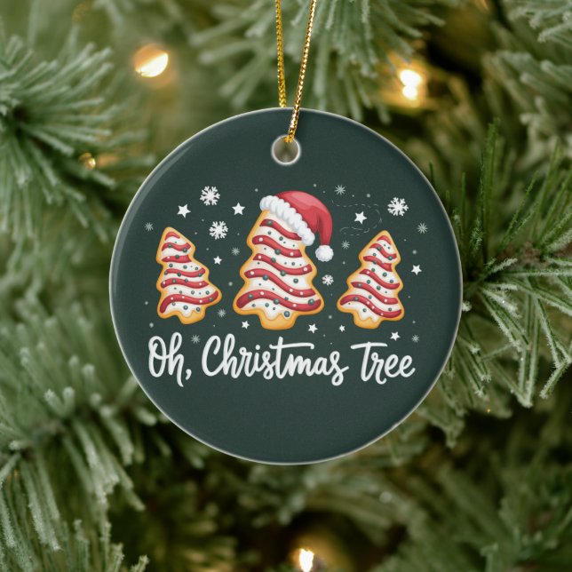 Oh, Christmas Tree Merry Christmas Debbie Cookie Ceramic Tree Decoration (Tree)