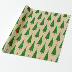 Oh Christmas Tree! On Kraft Wrapping Paper