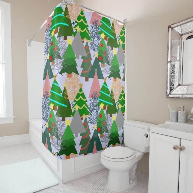 Oh Christmas Tree!  Shower Curtain (In Situ)