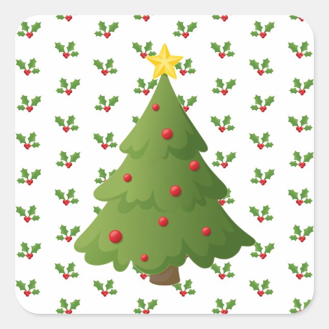 Oh Christmas tree Square Sticker (Front)