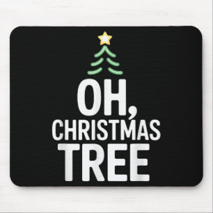 Oh Christmas Tree Star Snow Xmas Holiday Carol The Mouse Mat