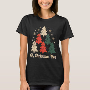 Oh Christmas Tree Star Snow Xmas Holiday Carol The T-Shirt
