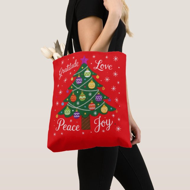 Oh, Christmas Tree Tote Bag (Close Up)
