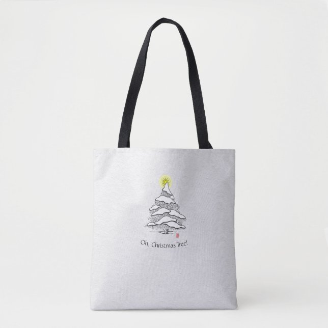 Oh! Christmas Tree Tote Bag (Front)