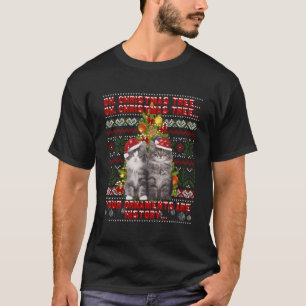 Oh Christmas Tree Your Ornaments Are History Cat C T-Shirt