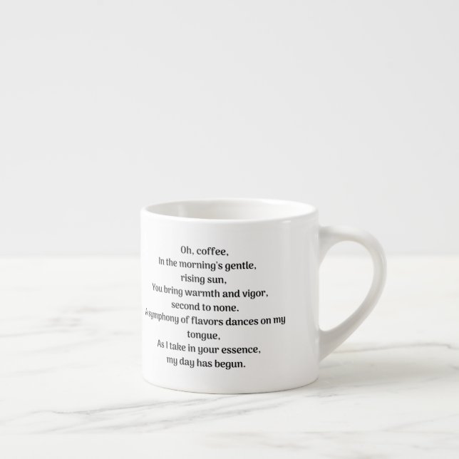 Oh coffee, espresso cup (Right)