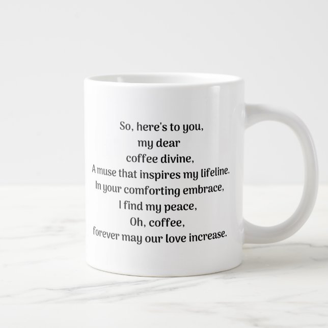 Oh coffee, large coffee mug (Right)