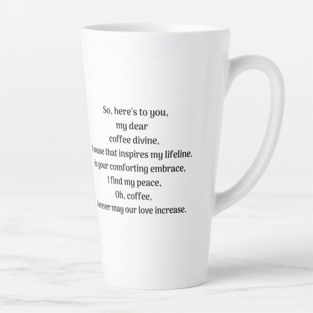 Oh coffee, latte mug (Right)