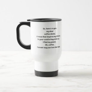 Oh, coffee travel mug