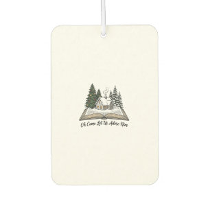 Oh Come Let Us Adore Him Christmas Book Design_1 Car Air Freshener