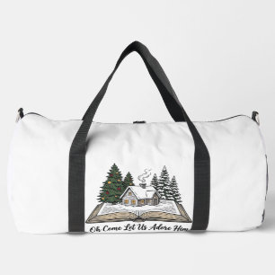 Oh Come Let Us Adore Him Christmas Book Design_1 Duffle Bag