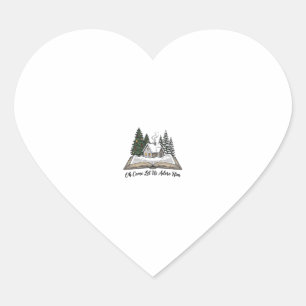 Oh Come Let Us Adore Him Christmas Book Design_1 Heart Sticker