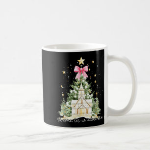 Oh Come Let Us Adore Him Jesus Christmas Tree Coqu Coffee Mug