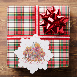 “Oh Come Let Us Adore Him”  Tree Decoration Card