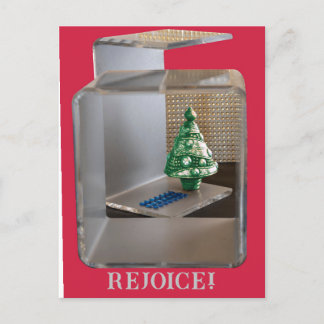 Oh Come Oh Come Emmanuel CHRISTMAS TREE Christian Postcard