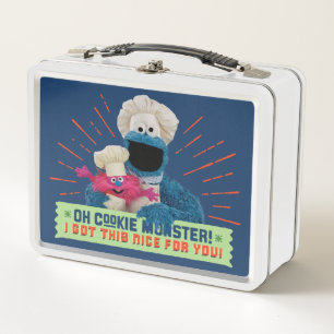 Oh Cookie Monster! I Got This Nice For You Metal Lunch Box