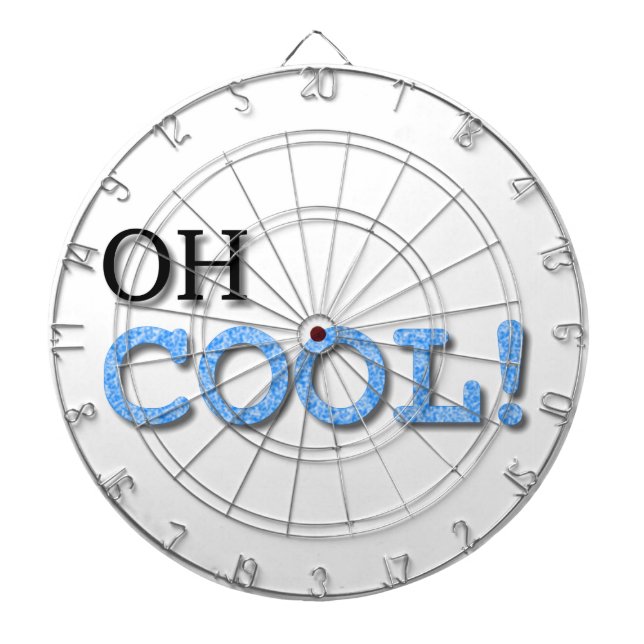 Oh Cool Text Dartboard (Front)