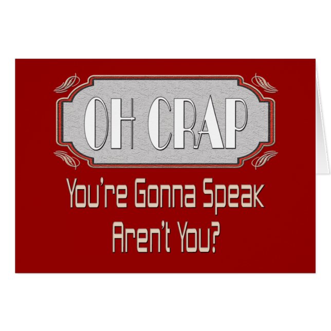 Oh Crap (Front Horizontal)